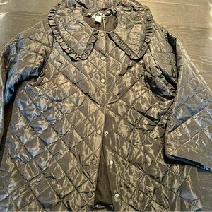 H&M Shiny Black Quilted Puffer Jacket